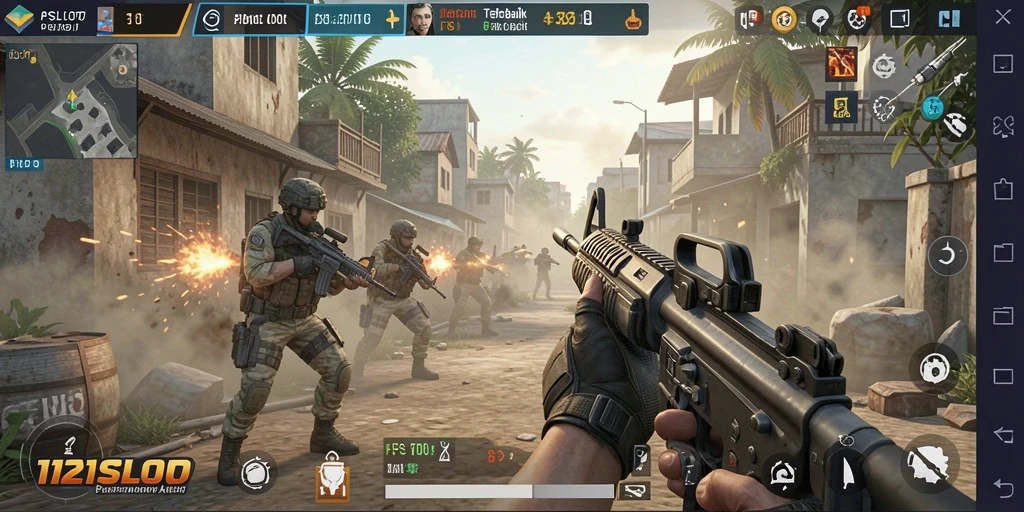 Gameplay 1121SLOT yang menegangkan dalam aksi FPS.