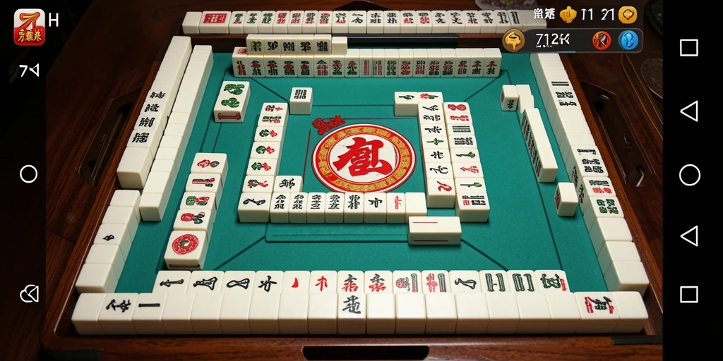 Tangkapan layar 71H menunjukkan gameplay Mahjong yang seru dan menantang.