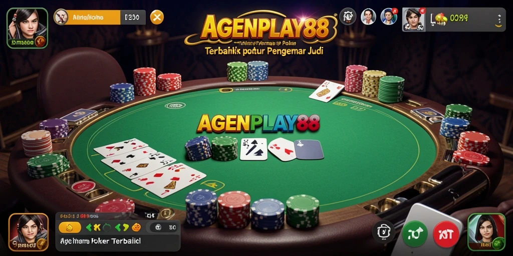 Tampilan gameplay poker yang menarik dan interaktif dari AGENPLAY88.