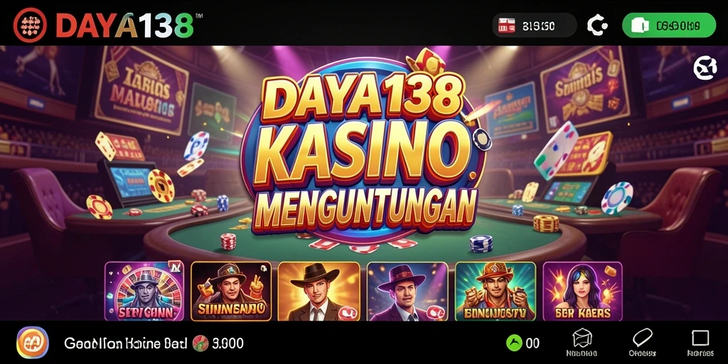 Gambaran gameplay seru dalam aplikasi Kasino DAYA138.