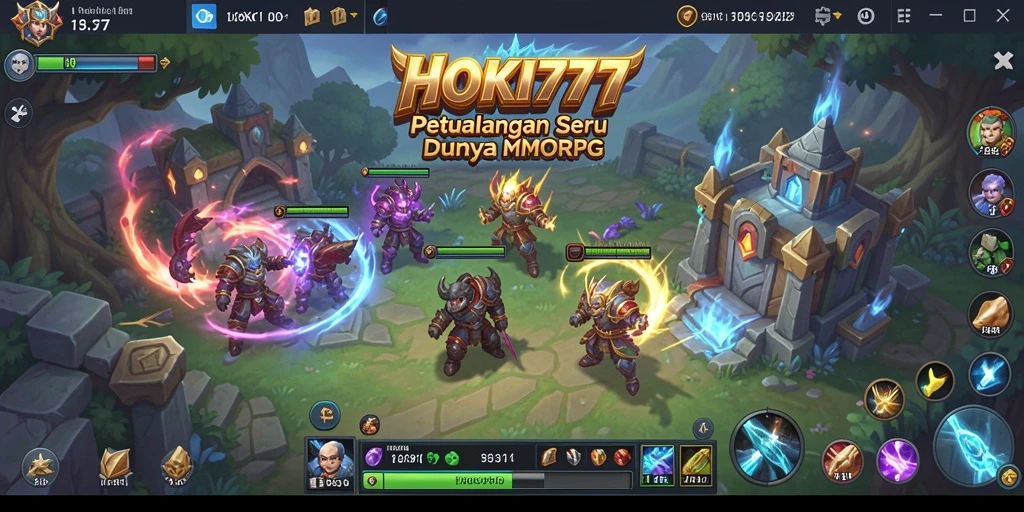 Tampilan gameplay menarik dari HOKI777 dengan petualangan MMORPG yang mengasyikkan.