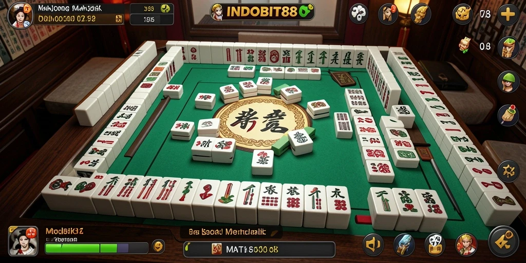 Tampilan gameplay INDOBIT88 yang menakjubkan saat bermain Mahjong.