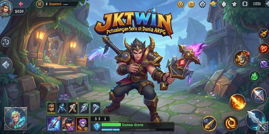 Screenshot menampilkan aksi mendebarkan dalam permainan ARPG JKTWIN.