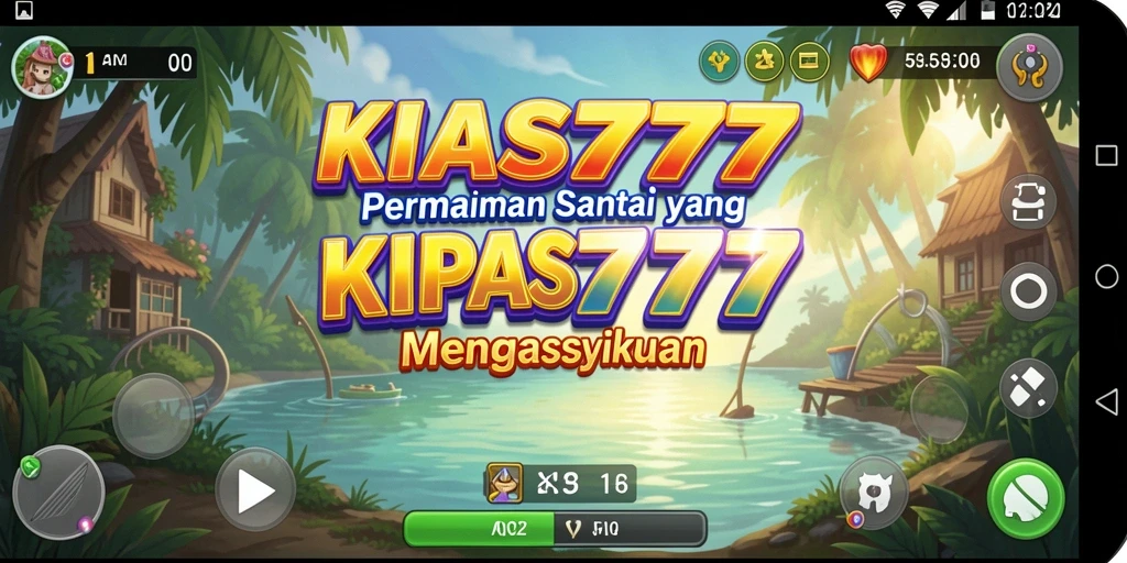 Tampilan gameplay KIPAS777 yang cerah dan menarik.