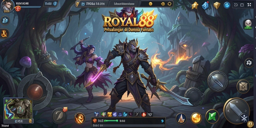 Tampilan gameplay seru dalam ROYAL88 yang menampilkan petualangan mendebarkan.