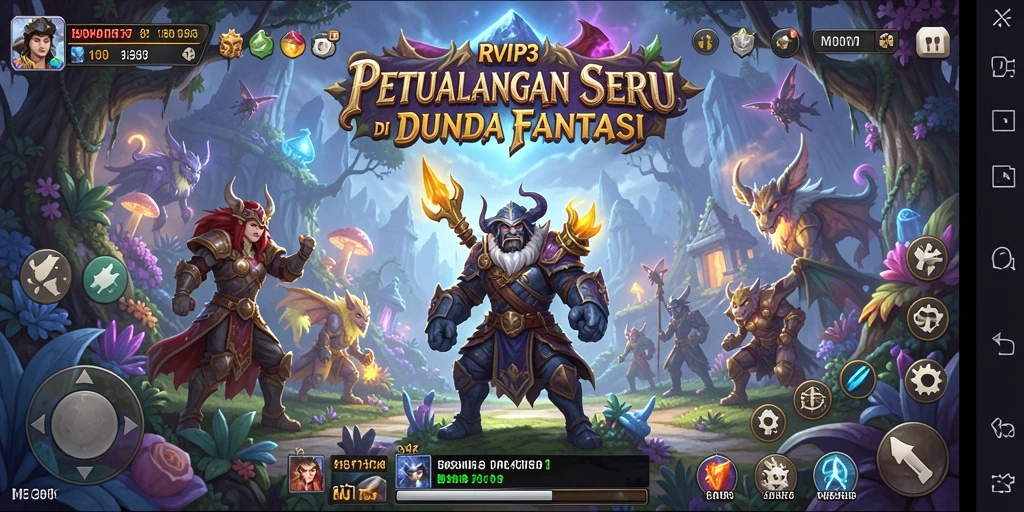 Screenshot utama RVIP3 menampilkan gameplay petualangan yang menarik dan penuh aksi.