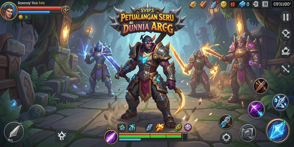 Gameplay menegangkan dalam dunia ARPG yang penuh petualangan.